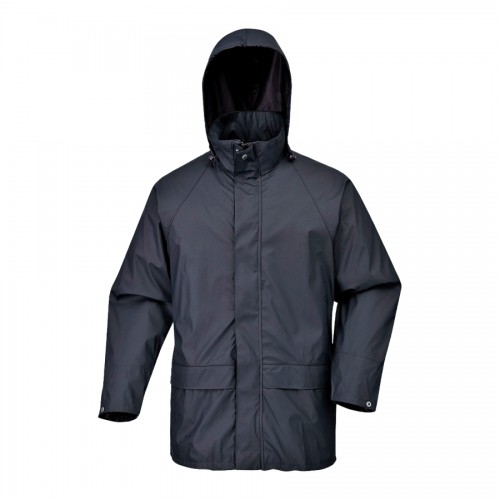 PARKA IMPERMEÁVEL EM PU AZUL ESCURA S350 PARKA IMPERMEÁVEL EM PU AZUL ESCURA S350